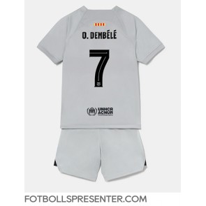 Barcelona Ousmane Dembele #7 Tredje tröja Barn 2022-23 Kortärmad (+ korta byxor)